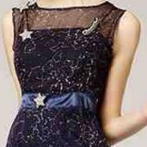 Dress with constellations--Tribute to Galileo